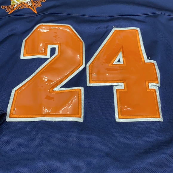 Underdawg Classics Chi Town Athletiks #24 Navy/Orange Field Team Jersey - Picture 6 of 11